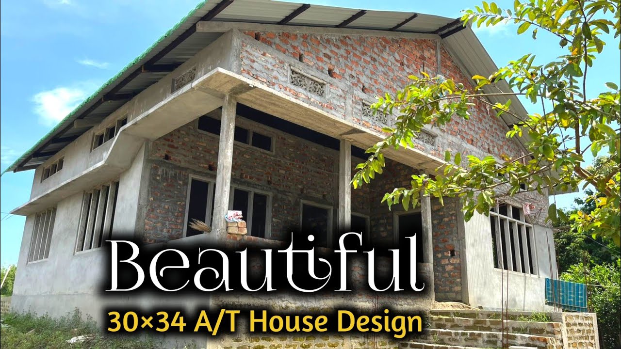 30×34 Assam Type House Design || Beautiful Assam Type House || Low Budget House