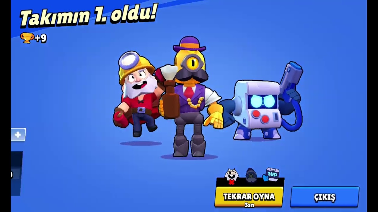 Brawl stars oyunu oynadım