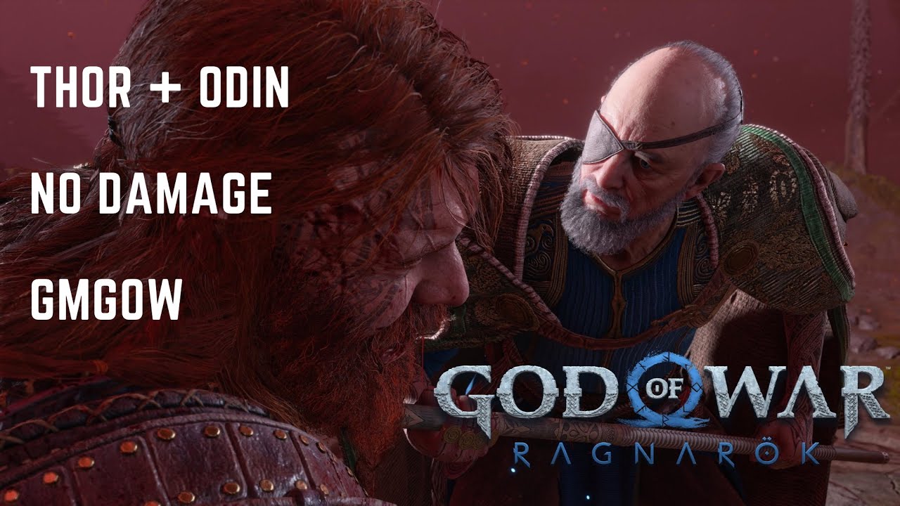 GOW Ragnarok - THOR & ODIN FINAL BOSS (NO DAMAGE / GMGOW) [WORLD’S FIRST]