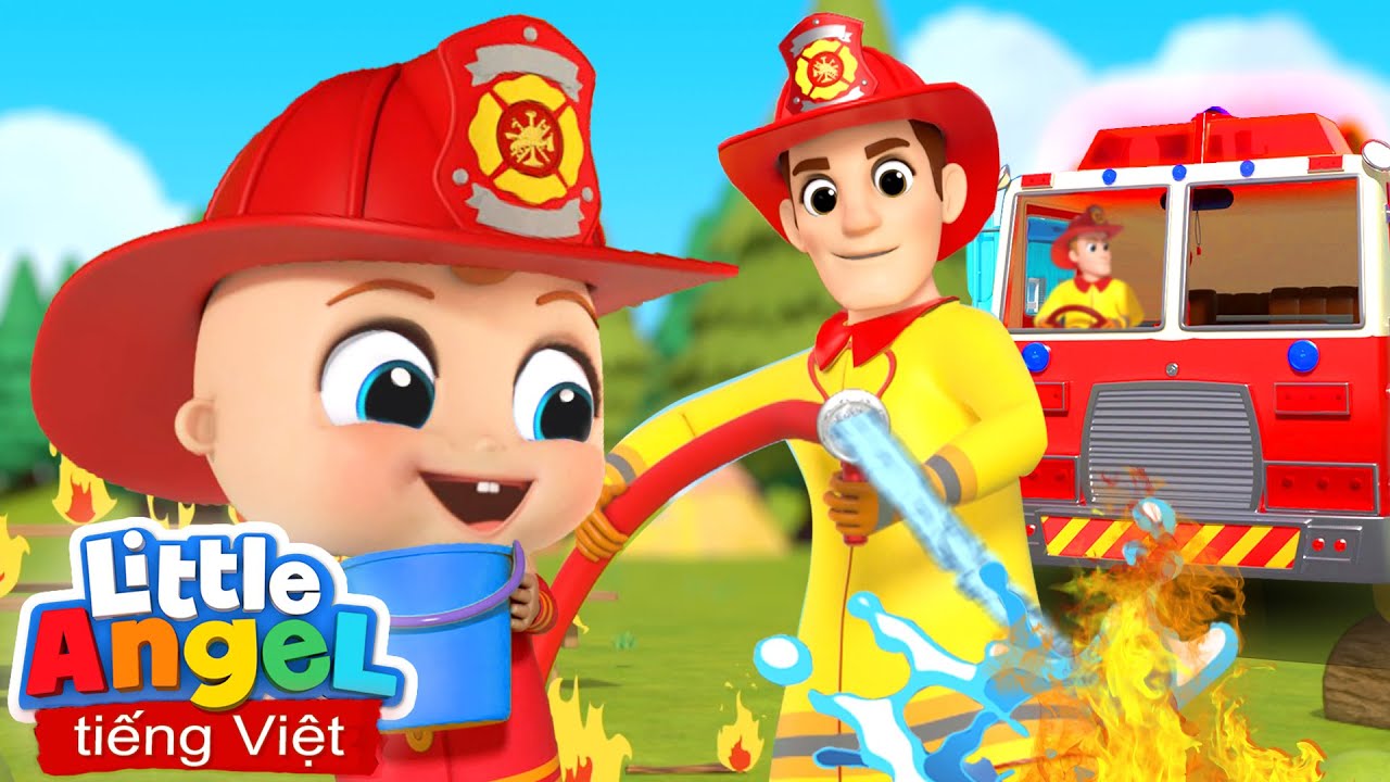 Em Bé Làm Lính Cứu Hoả | Đội Cứu Hộ Anh Hùng | Little Angel tiếng Việt Nhạc thiếu nhi
