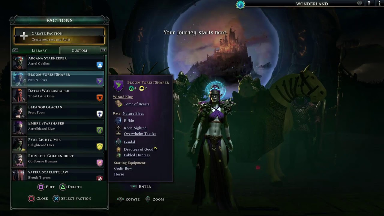 Age of Wonders 4 faction creation