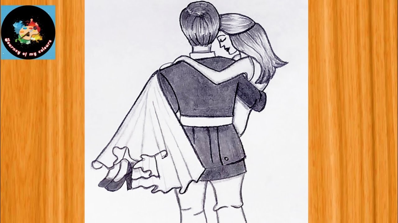 Love❤️ Couple 👩‍❤️‍👨Drawing For Valentine's  Day|| Valentine's Day Special drawing|| Couple Drawing.