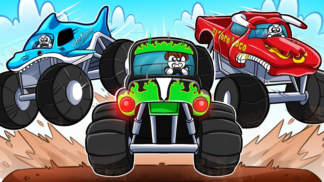 MONSTER JAM TYCOON в Roblox! (Могильщик против Эль Торо Локо)