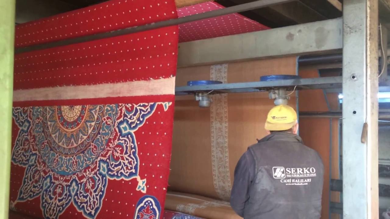 Halının Traşlanması Ve Sırtının Tutkallanma İşlemi 
