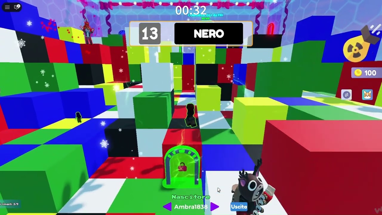 Roblox Nascondino Colori 🌈 | Gameplay Italiano con Amber