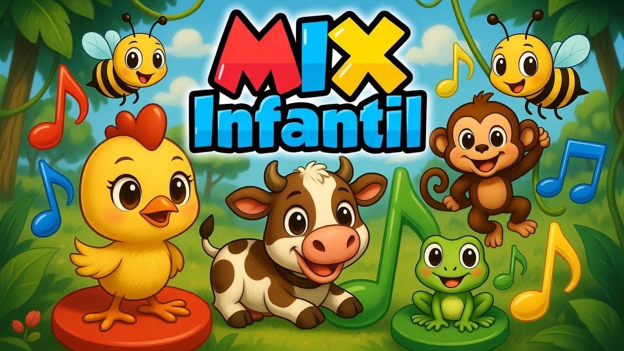 “Mix de Canciones Infantiles – Pollito Valiente, La Vaca Loli, Mila la Monita y Más | Kids Songs Mix
