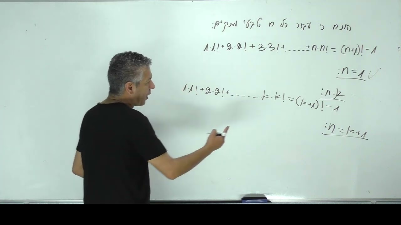 ✏️🎓קורס אינדוקציה מתמטית לבגרות-תרגול 14.עצרת.