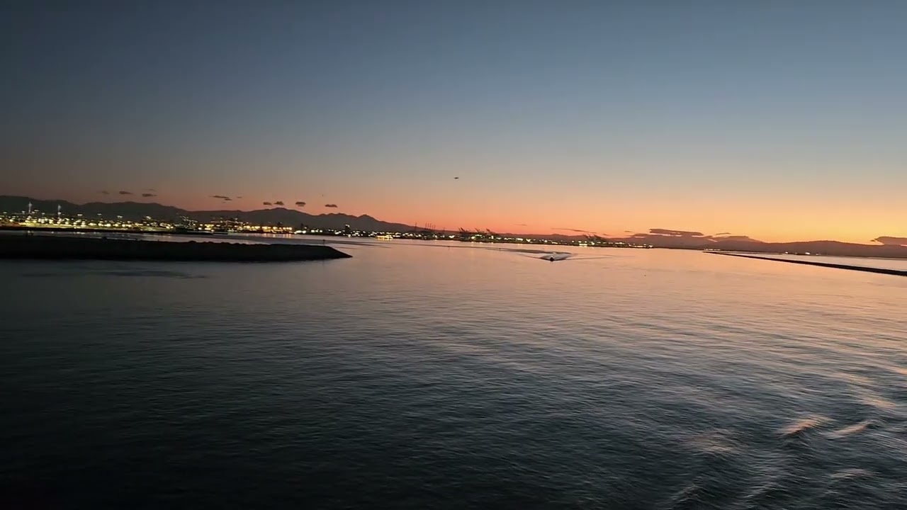 Back To California @ 5 am from Royal Princess Cruise Ship, Beautiful Morning