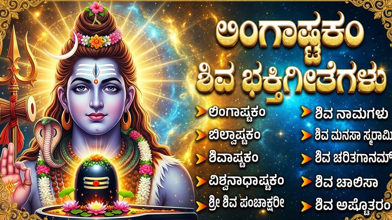 ಶಿವ ಭಕ್ತಿಗೀತೆಗಳು | ಲಿಂಗಾಷ್ಟಕಂ | ಶಿವಾಷ್ಟಕಂ | ಬಿಲಾಷ್ಟಕಂ | Shiva Bhakti Geethegalu | Shiva Songs