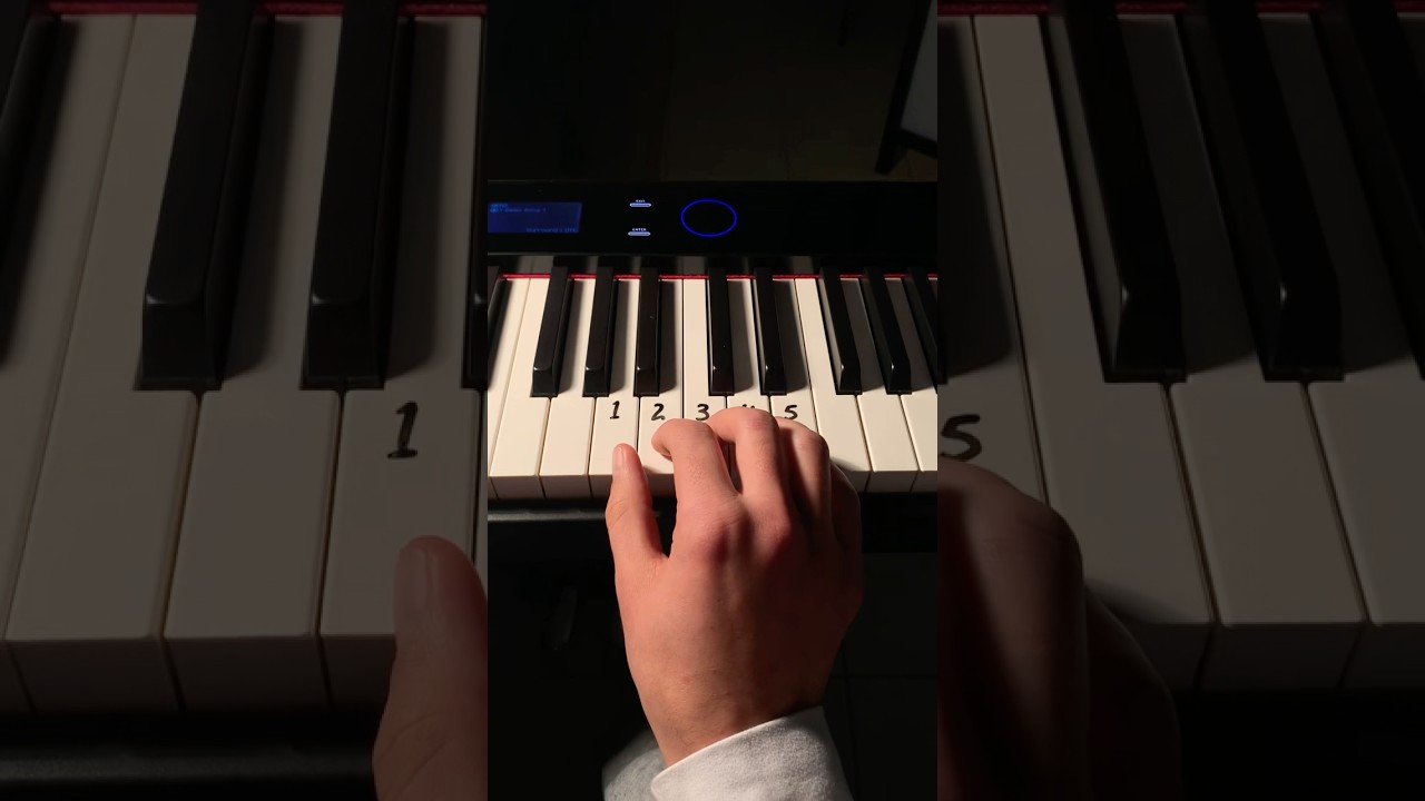 A simple melody that sounds complicated 🖤 This tutorial was made with the Casio Privia PX-S7000