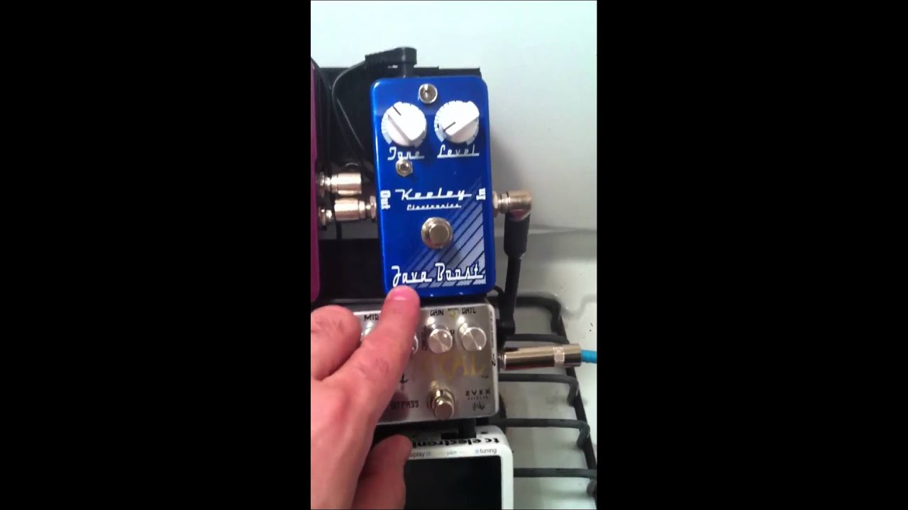 Pedalboard setup.