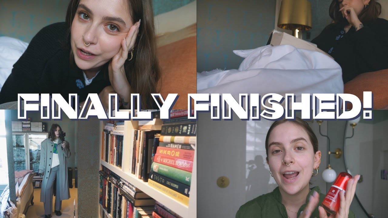 FINALLY FINISHED! Full Skincare Routine + Read With Me