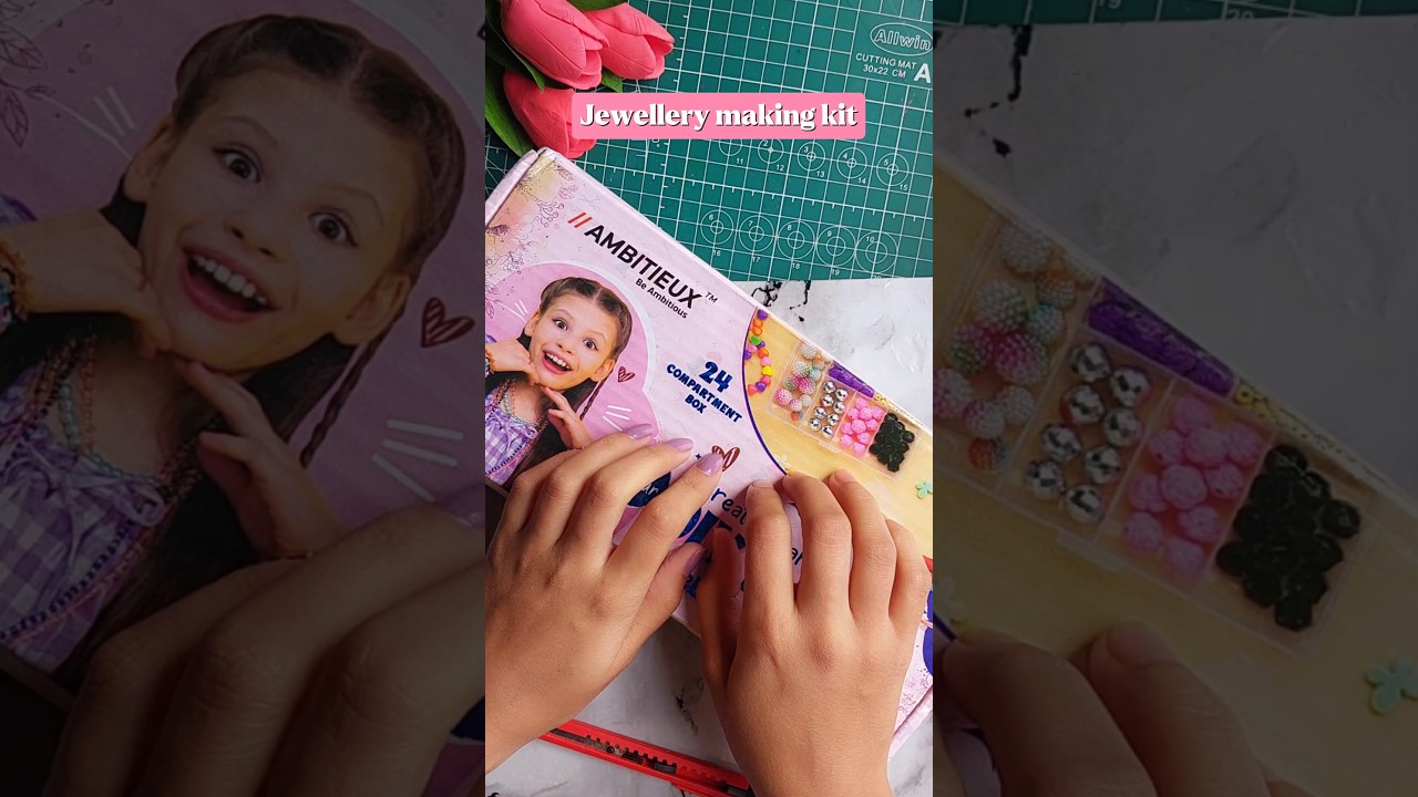 🦄DIY JEWELLERY MAKING KIT💫#craft #jewellerymakingkit #diy  #shorts #anushkascraftland