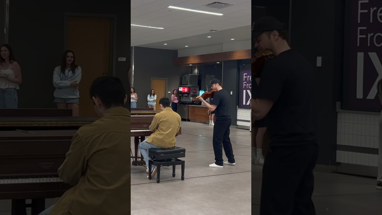 This song still turns heads (feat. @RobLandes ) #piano #violin #goldenhour