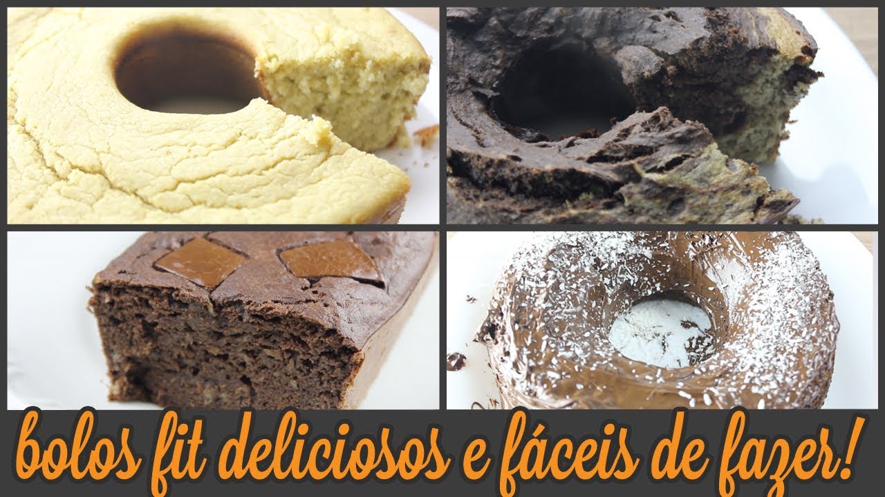4 Receitas Fit de Bolos Deliciosos para Emagrecer