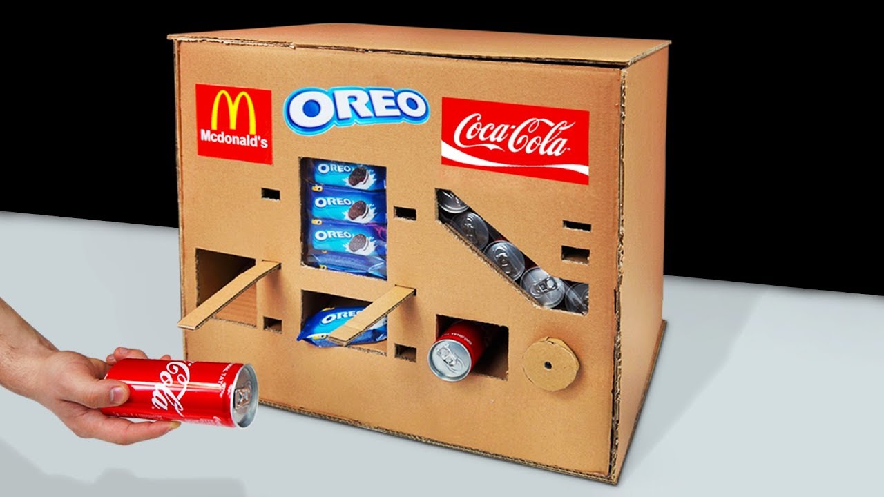 DIY How to Make OREO McDonald's and Coca Cola Vending Machine