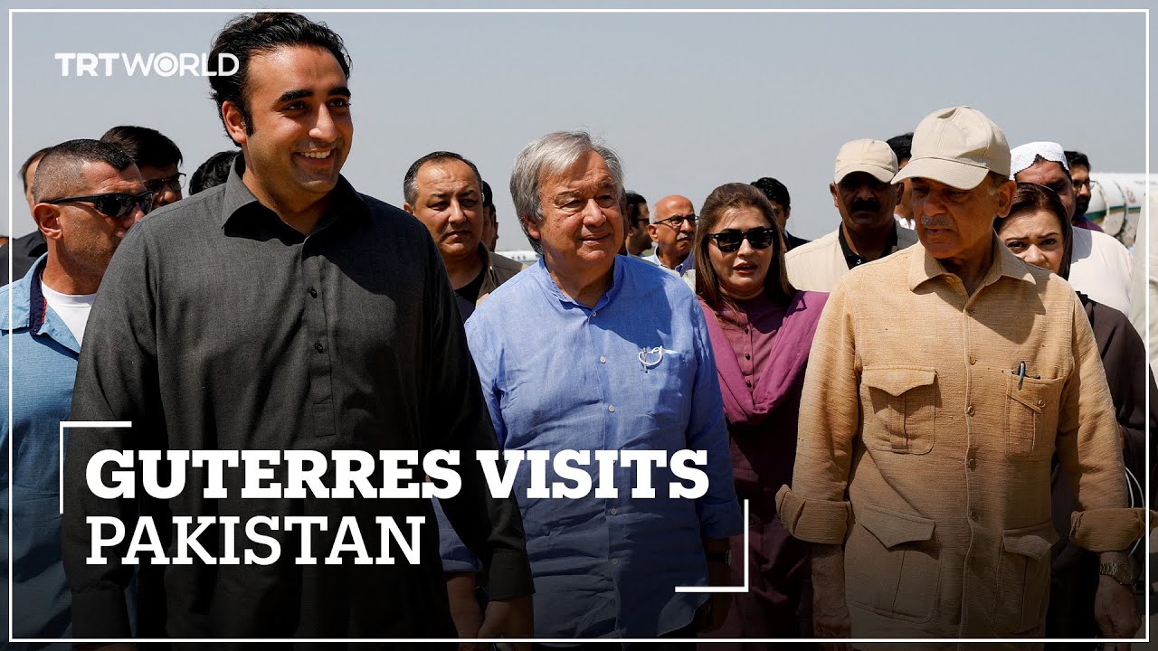 UN chief Guterres visits flood-battered areas of Pakistan