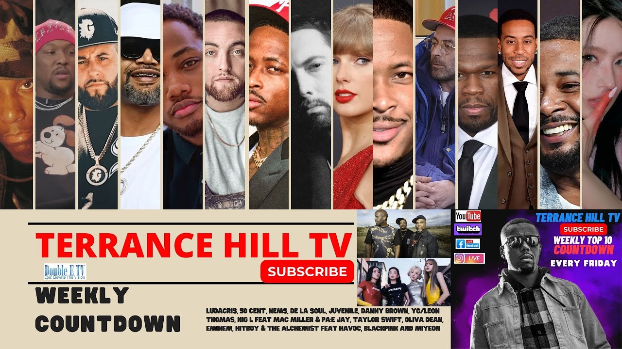 Ludacris, 50 Cent, Eminem, Taylor Swift, De La Soul, Juvenile, BLACKPINK и Миён | Обратный отсчёт