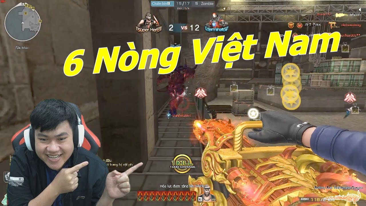 Bắn Đã Tay Với 6 Nòng-VIP Việt Nam Dragon - Tiền Zombie v4