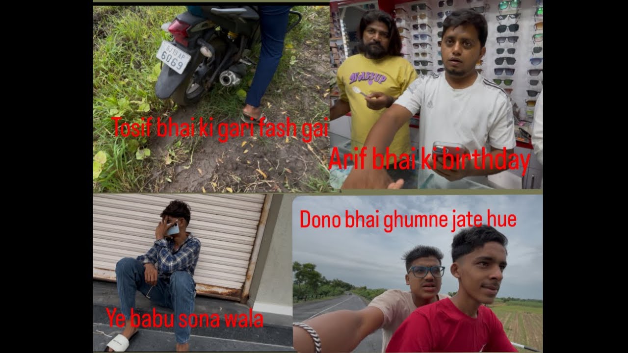 Bhai k tarav pr gae the or Bhai ki Bike fash gai..pure din ki comedy
