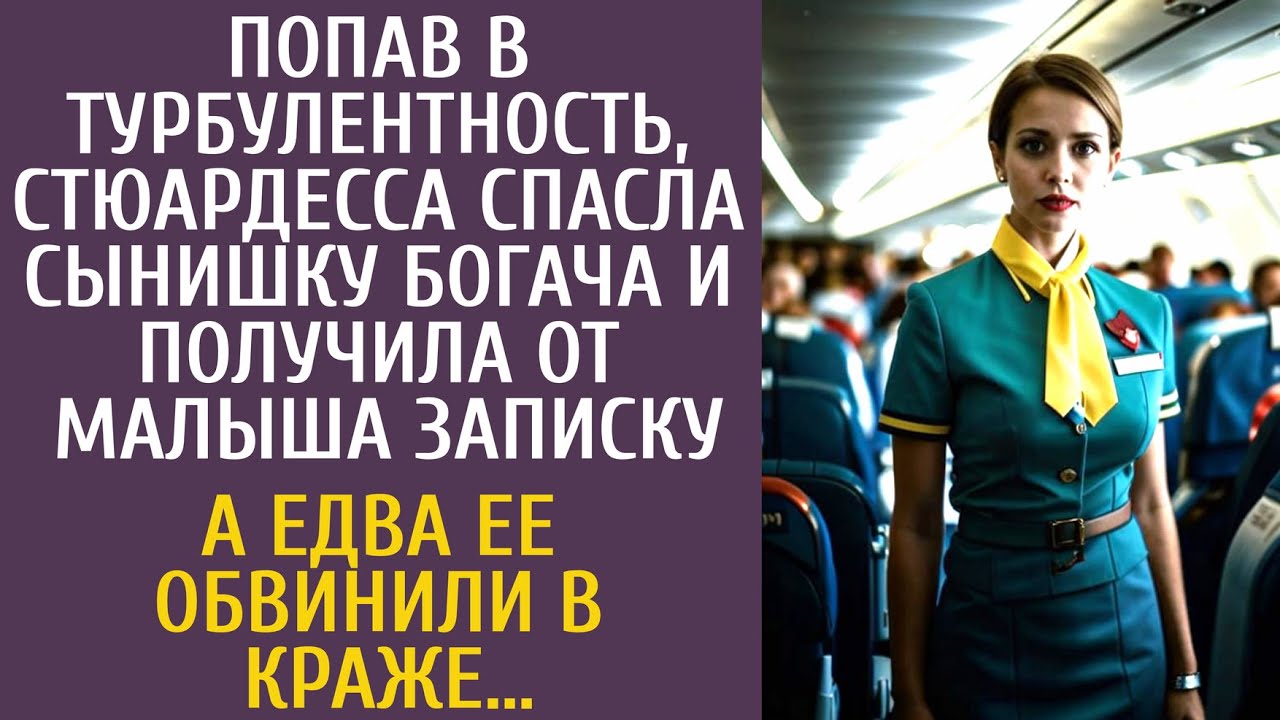 Попав в турбулентность, стюардесса спасла сына богача и получила записку… А едва ее обвинили в краже