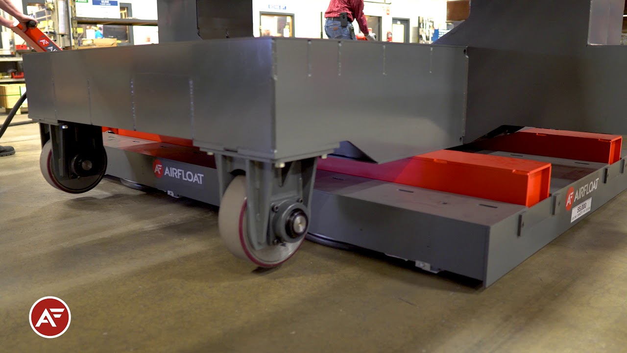 110,000lbs. Custom Locomotive Carts with Air Caster Platform | Airfloat