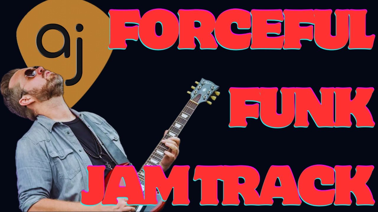 Forceful Funk Jam Track | Guitar Backing Track (B Minor / 90 BPM)