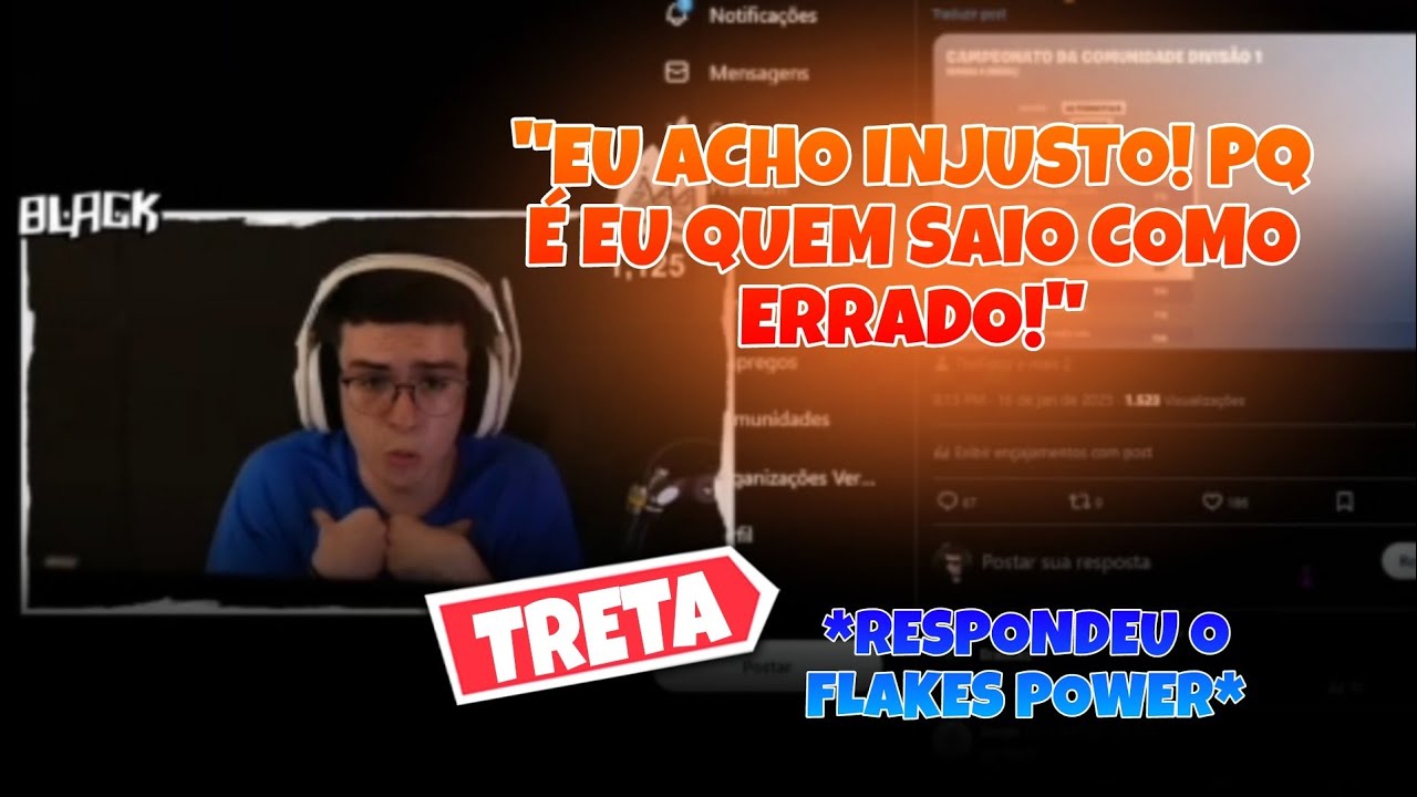 *POLÊMICA* BLACKOUTZ FALA SOBRE TRETA COM FLAKES POWER E SUETAM! #blackoutz #flakespower #fncs