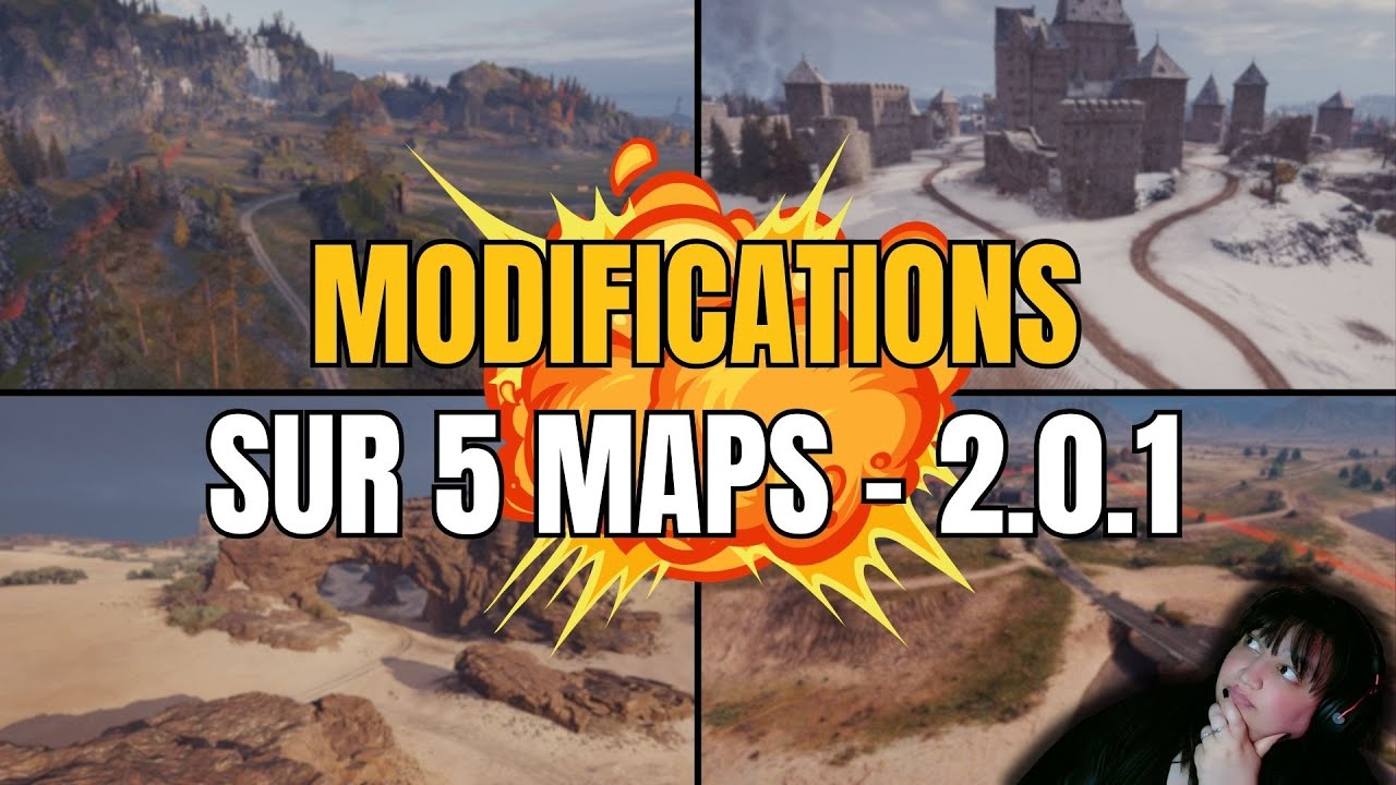 WOT ACTU - LES CHANGEMENTS SUR 5 MAPS