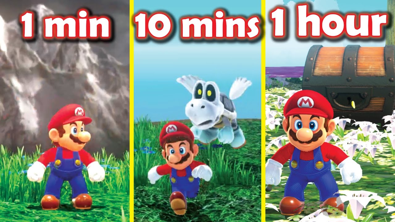 Создание пользовательского уровня Mario Odyssey за 1 минуту, 10 минут и 1 час!