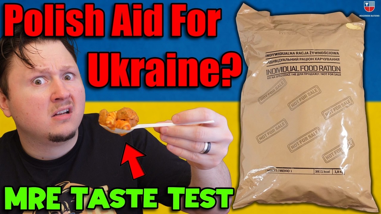 Ukrainian Army MRE (Polish Supplied) 24-Hour Ration 🇺🇦 UN/EU Aid Military Meal Ready To Eat Review
