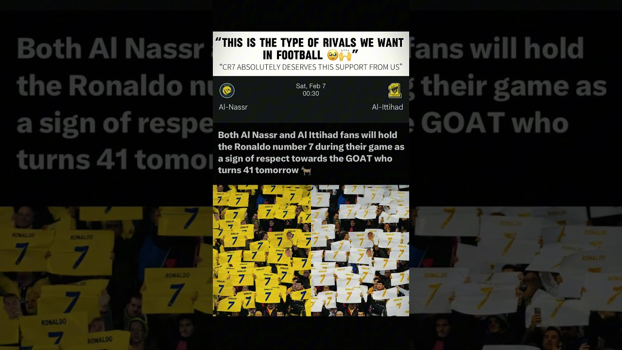 Classic act by Al Ittihad club fans | RONALDO #ronaldo #alittihad #footballfans #viral #trendingnow