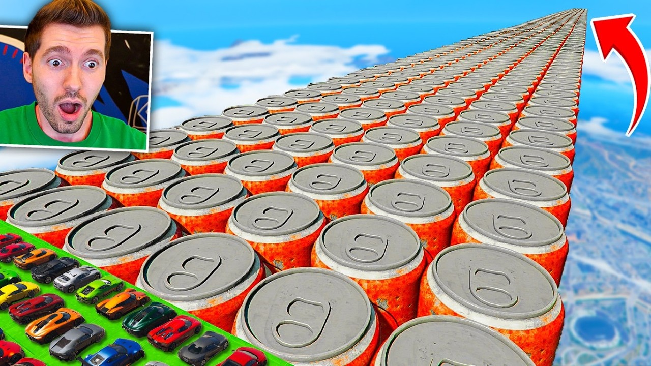 GTA V Online: 99,99999 latas! CORRIDA com CHÃO TROLL e INFINITO!