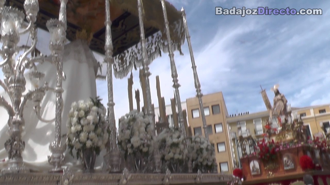 Procesión de El Encuentro el Domingo de Resurrección Badajoz 2017