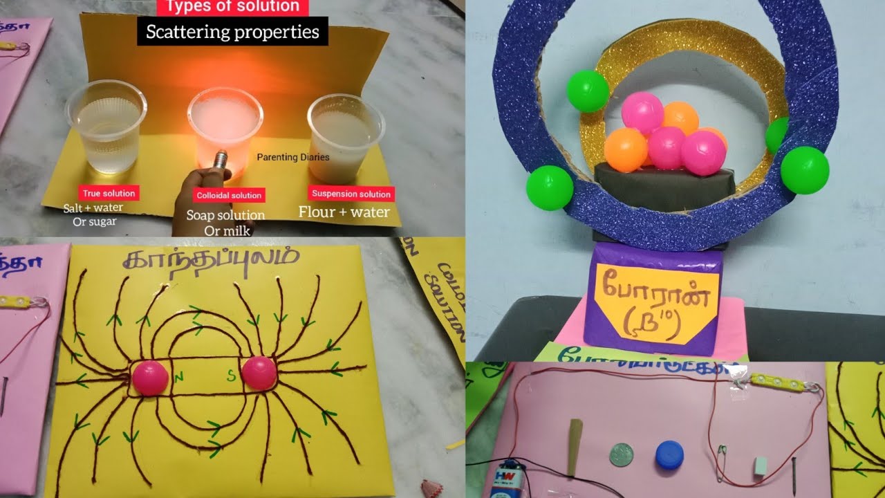 physics chemistry working  & Non working models, physical science b.ed commission
