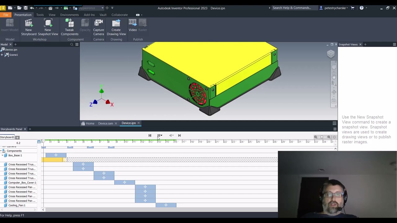 Inventor Tips & Tricks  - Updating a Poor Camera Angle in a Presentation File