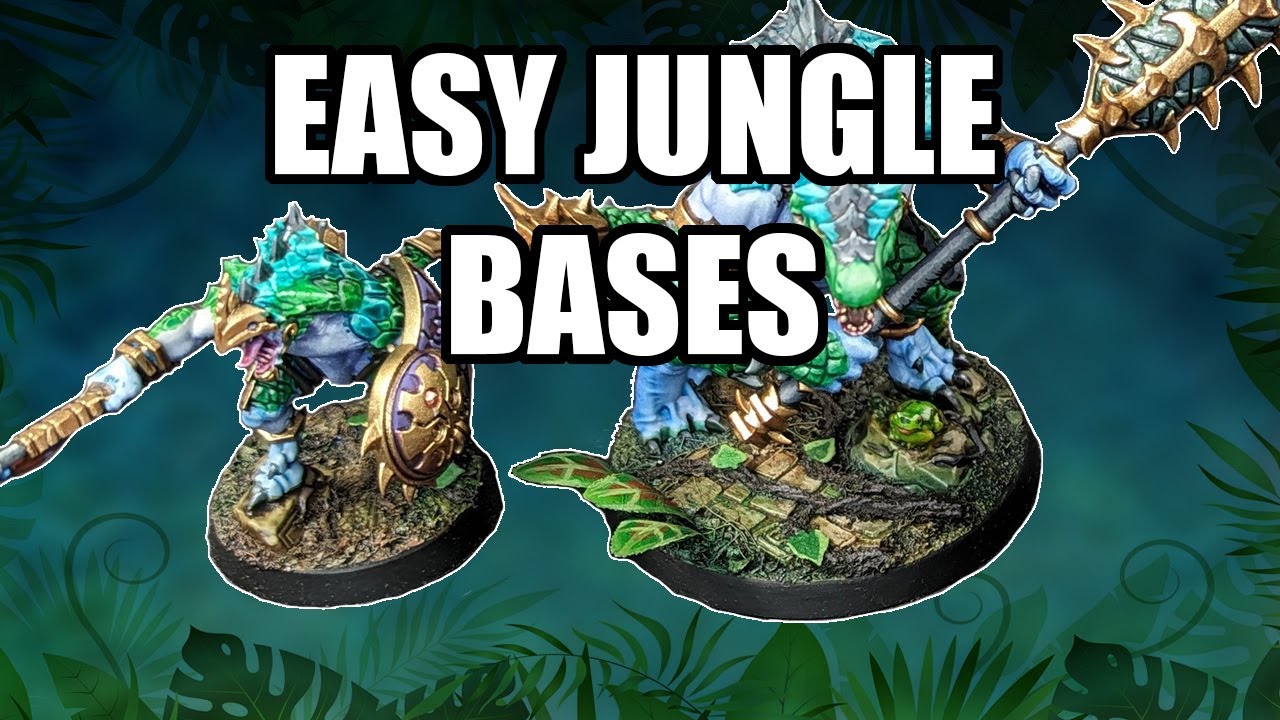 Making jungle bases for your warhammer army