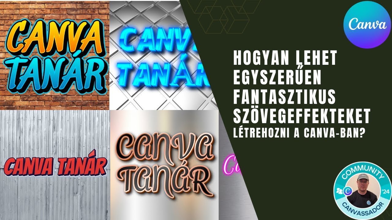 Hogyan lehet egyszerűen fantasztikus szövegeffekteket létrehozni a Canva-ban?