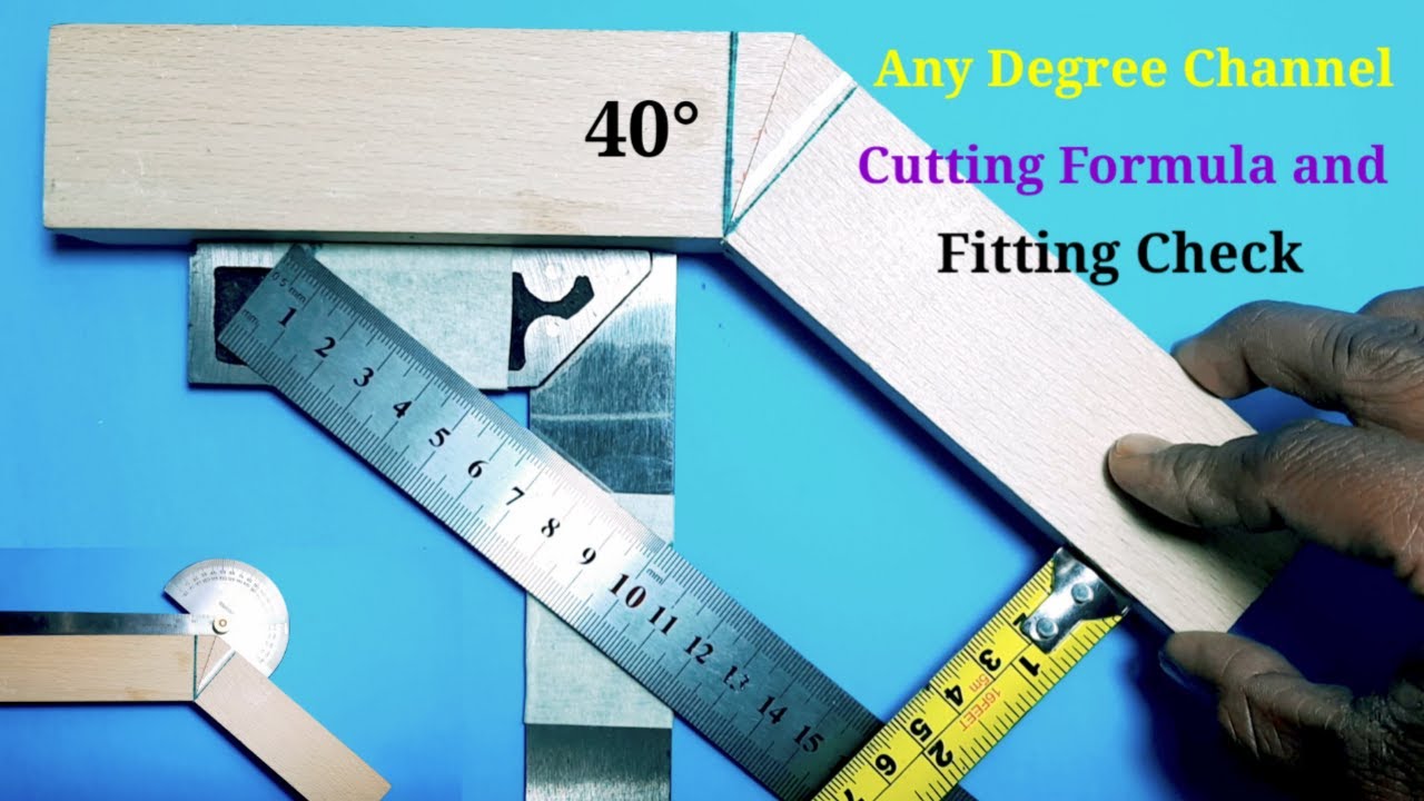 Beam and Channel Any Degree Miter Cutting Formula | How To Check Fitting Any Degree | Miter Cutting