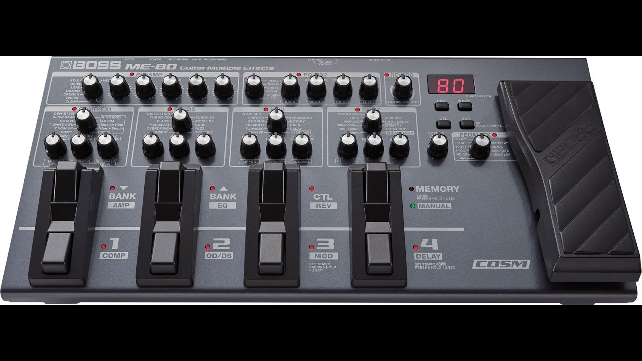 BOSS ME-80 METAL TONE (SHARING MY SETTINGS) #2