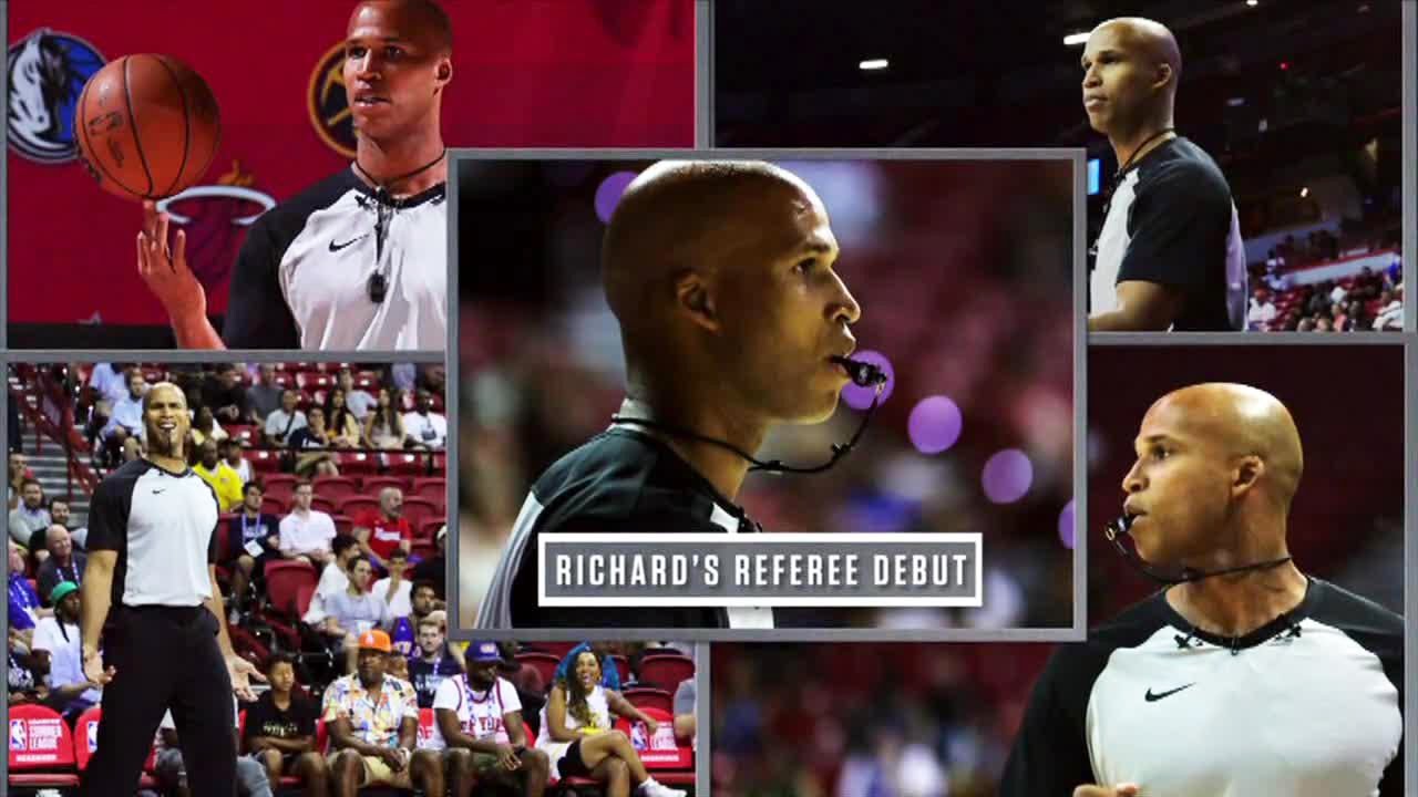 'HUMBLING': Richard Jefferson reacts to NBA officiating debut with Senior VP Monty McCutchen