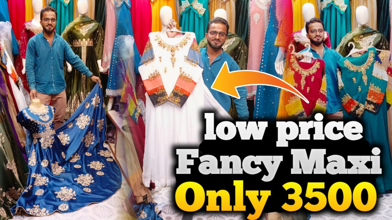 Low price Party To wear Fancy Maxi / 2024 Maxi Collection / Hand Work Maxi / Jama cloth Karachi