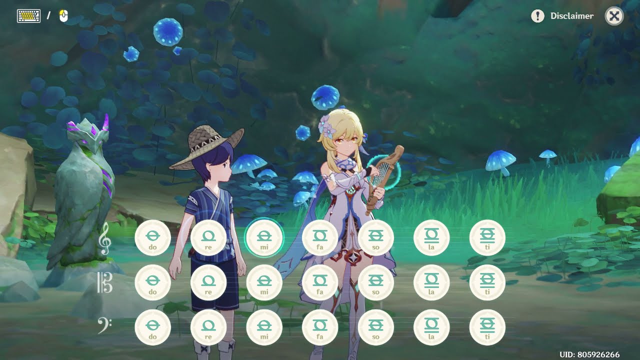 Genshin impact Ruu's song Lyre cover