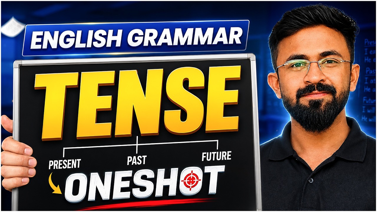 Tense Full Chapter One Shot | English Grammar Present, Past & Future Tenses 🔥