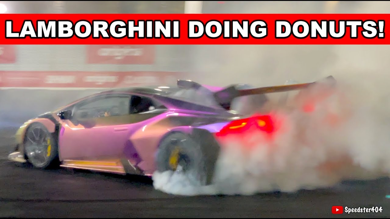 Lamborghini Doing CRAZY Donuts & Reverse Burnout! Alex Choi Unicorn V5
