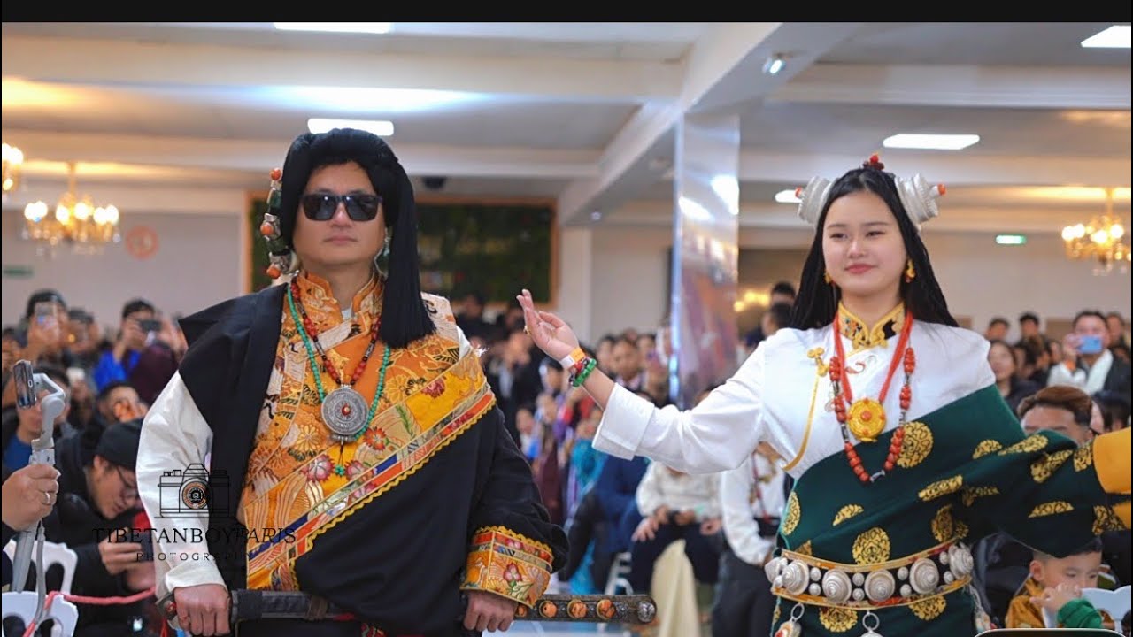 Tibetan fashion show བོད་ཀྱི་གྱོན་ཆས་འགྲེམ་སྟོན། Paris || 