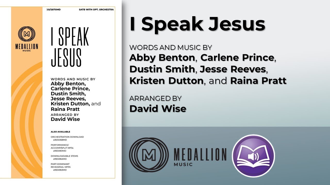 I Speak Jesus | arr. David Wise