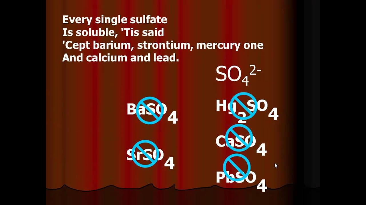 solubility rules song