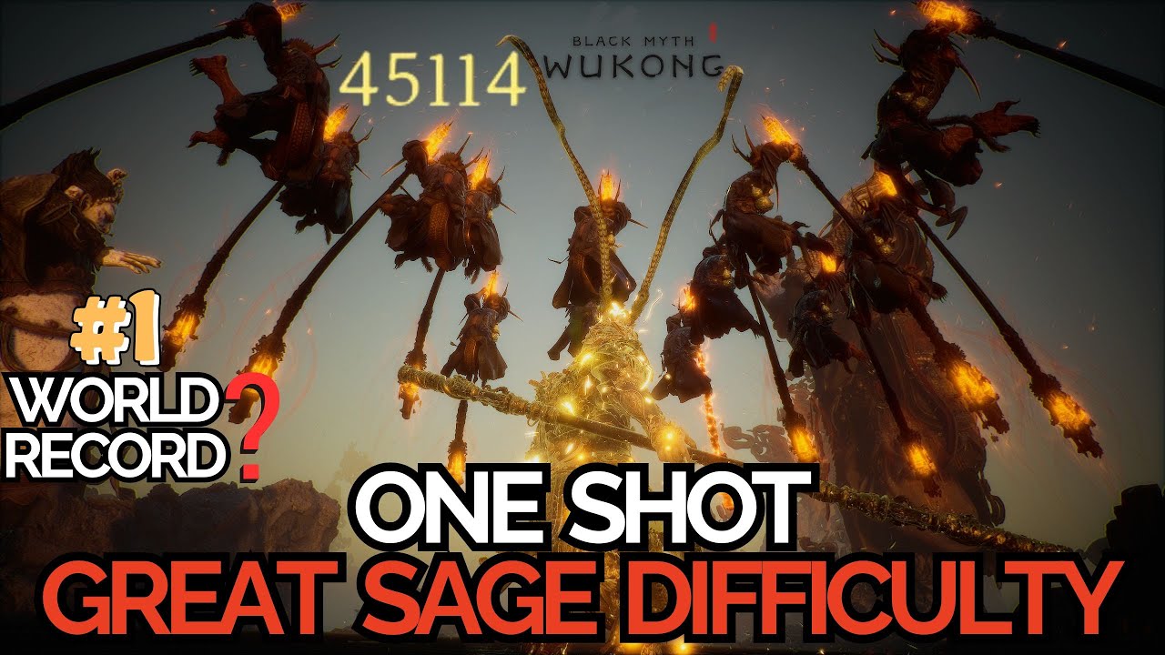 WUKONG WORLD RECORD DAMAGE?! ONE SHOT GREAT SAGE DIFFICULTY