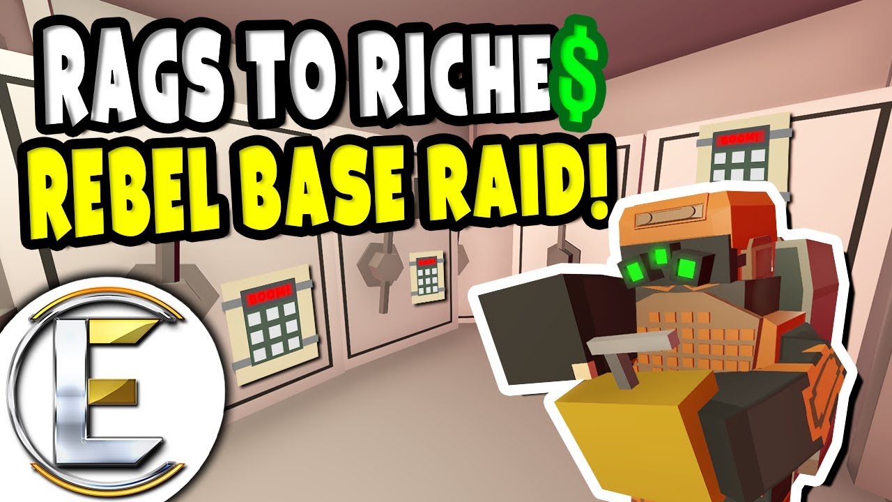 REBEL BASE RAID! | Unturned Roleplay Rags to Riches Reboot #11 - We Take Legendary Loot (RP)